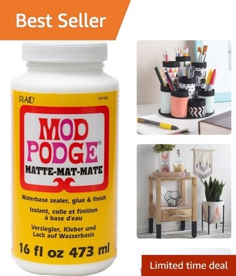 Versatile 16 Oz Waterbase Sealer & Finish - Quick Drying Non-Toxic Solution