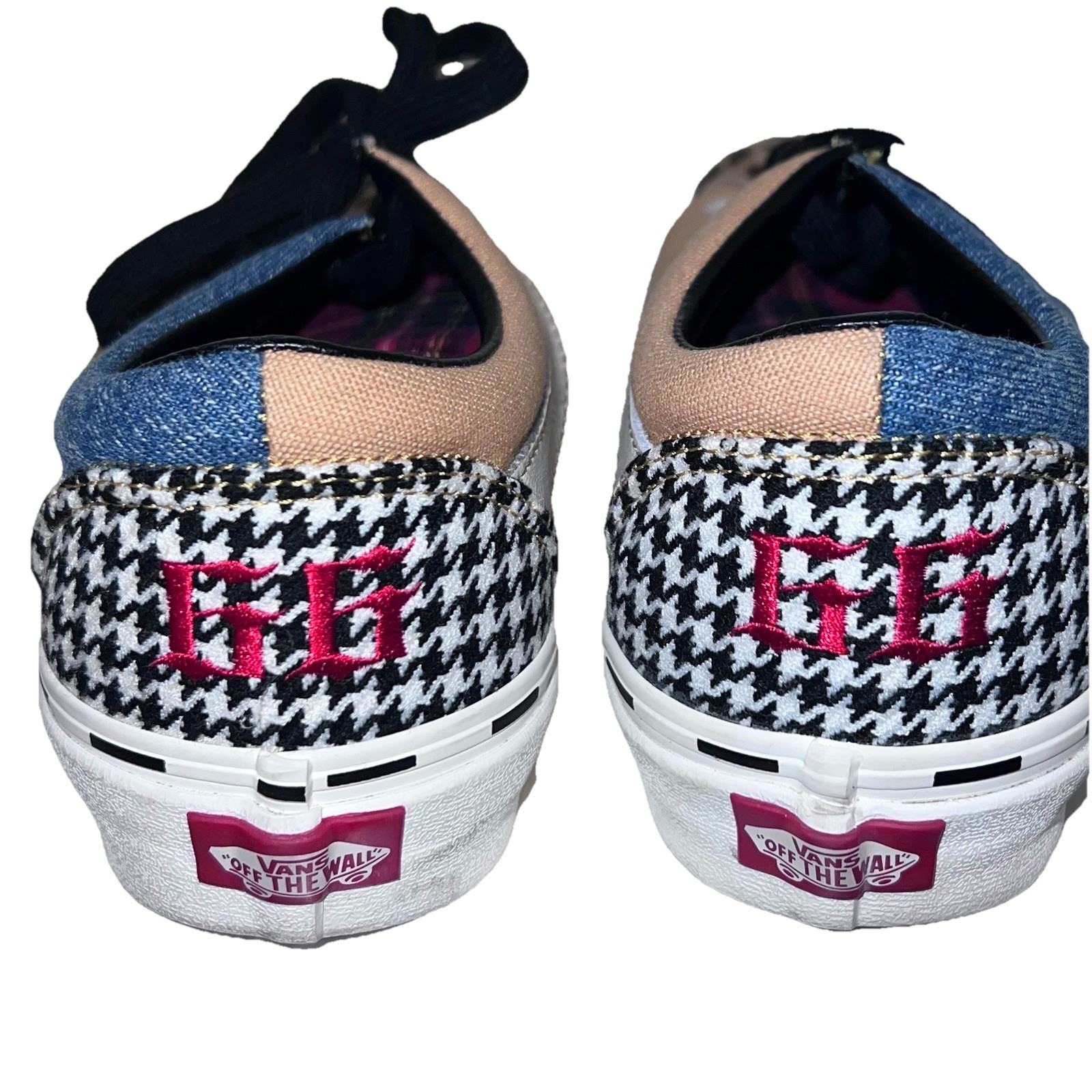 Vans Bold Ni Bender Patchwork Leopard Denim Hound… - image 11