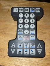 TEK Partner BW-0561-R Universal Remote Control Big Buttons Lights Up Works
