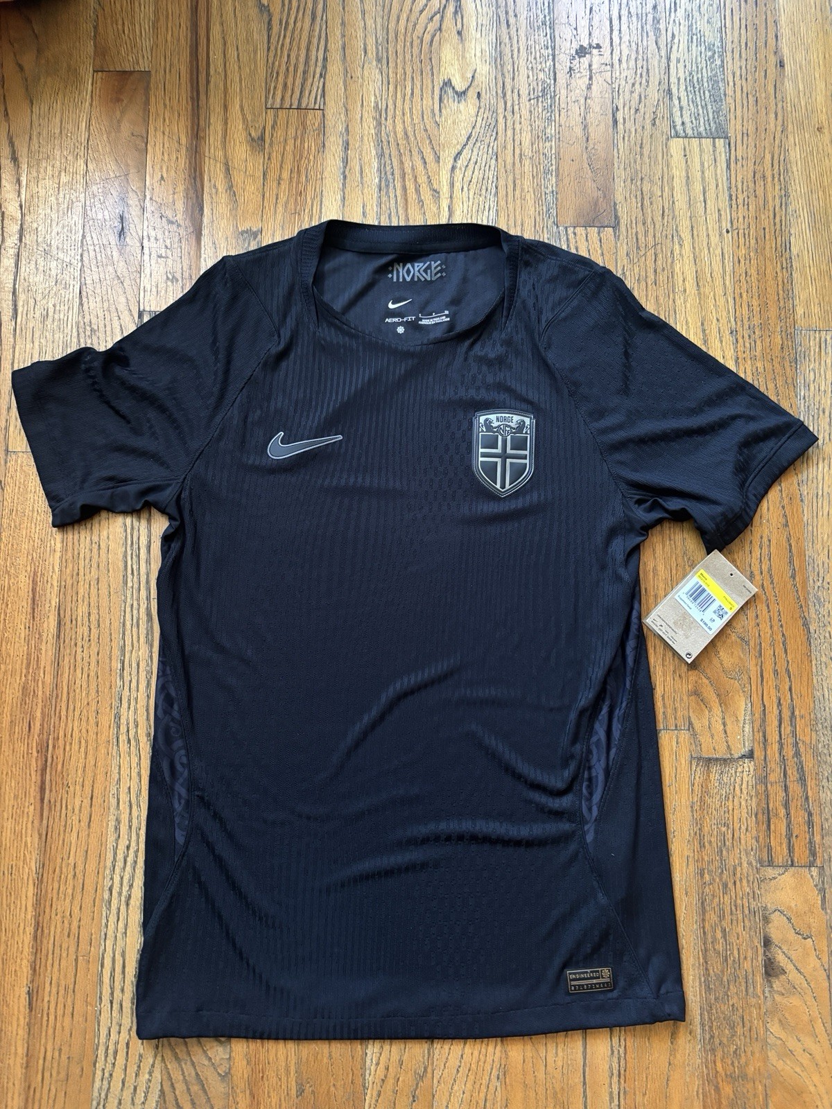 NWT Nike Norway World Cup 2026 Away Black Edition Authentic Game Jersey Men´s SM