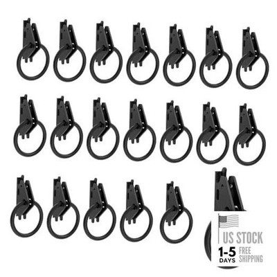 20 Pack E-Track O Rings, Steel E Track Tie Down Anchors 20pcs black o rings