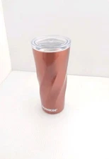 DUNKIN DONUTS 24 Oz  Insulated Stainless Steel Travel Tumbler, Swirl COPPER 2022