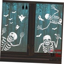 140PCS Halloween Window Clings Decor for Halloween Decorations  Double Side