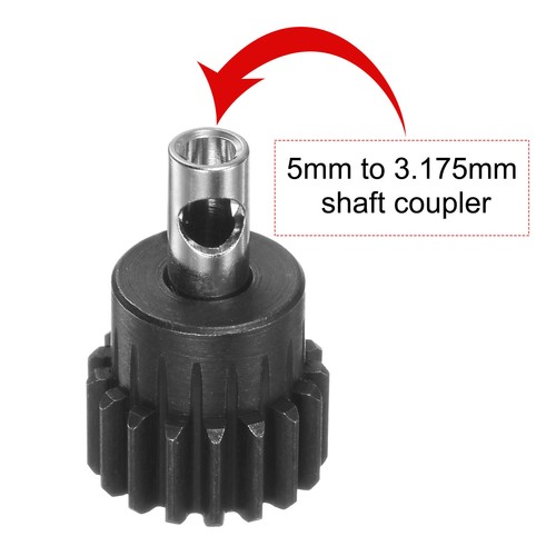 AMOGOT Metal Steel 48P Pinion Gear 18T 19T 20T 21T 22T 3.175mm Shaft Motor Gears Set - View #9