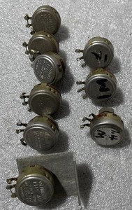 Lot Of 9, 1 Meg Ohm Allen Bradley 3 Type J, 6 Type AB Test Good, Preowned