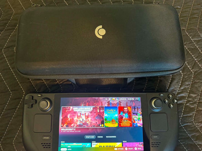 Valve Steam Deck Black 64GB Gaming Console - Great Condition, Case and Charger