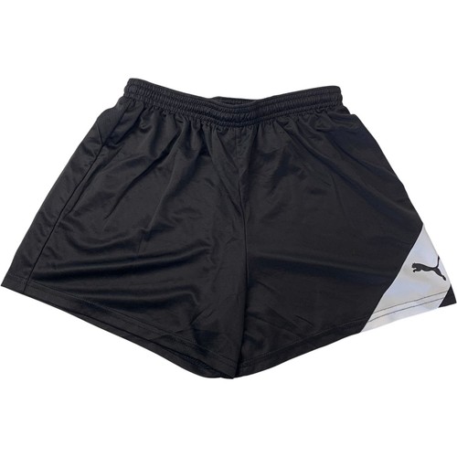 PUMA Sports Shorts Dry Cell Elastic Waist Black White Logo Womens UK 10 - 第 1/6 張圖片