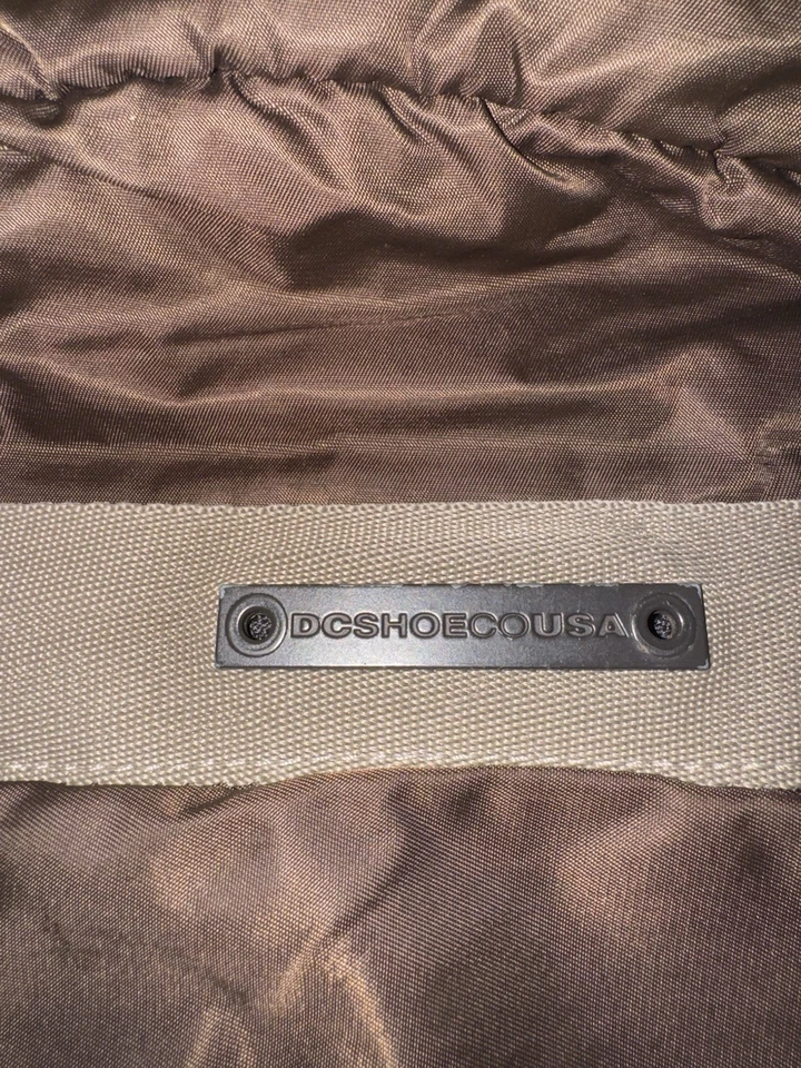 Mochila de patinaje vintage DC Shoes senderismo monopatín marrón tostado Y2K Foto 2 de 4