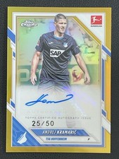 Andrej Kramaric 2025-26 Topps Chrome Bundesliga Gold Refractor Auto /50 #BA-AKR