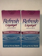 Refresh Liquigel Lubricant Eye Gel, Soothing Gel - 15ml - 2 Bottle - EXP 2027+