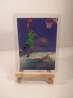Michael Jordan 1990 Air Jordan Green Jersey Slam Dunk Promo Card RARE