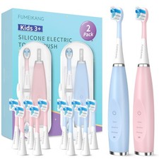 Toothbrushes 2 Pack Toothbrush for Boys and Girls 3 4 5 6 7 8 9 10 11 12 Blu...