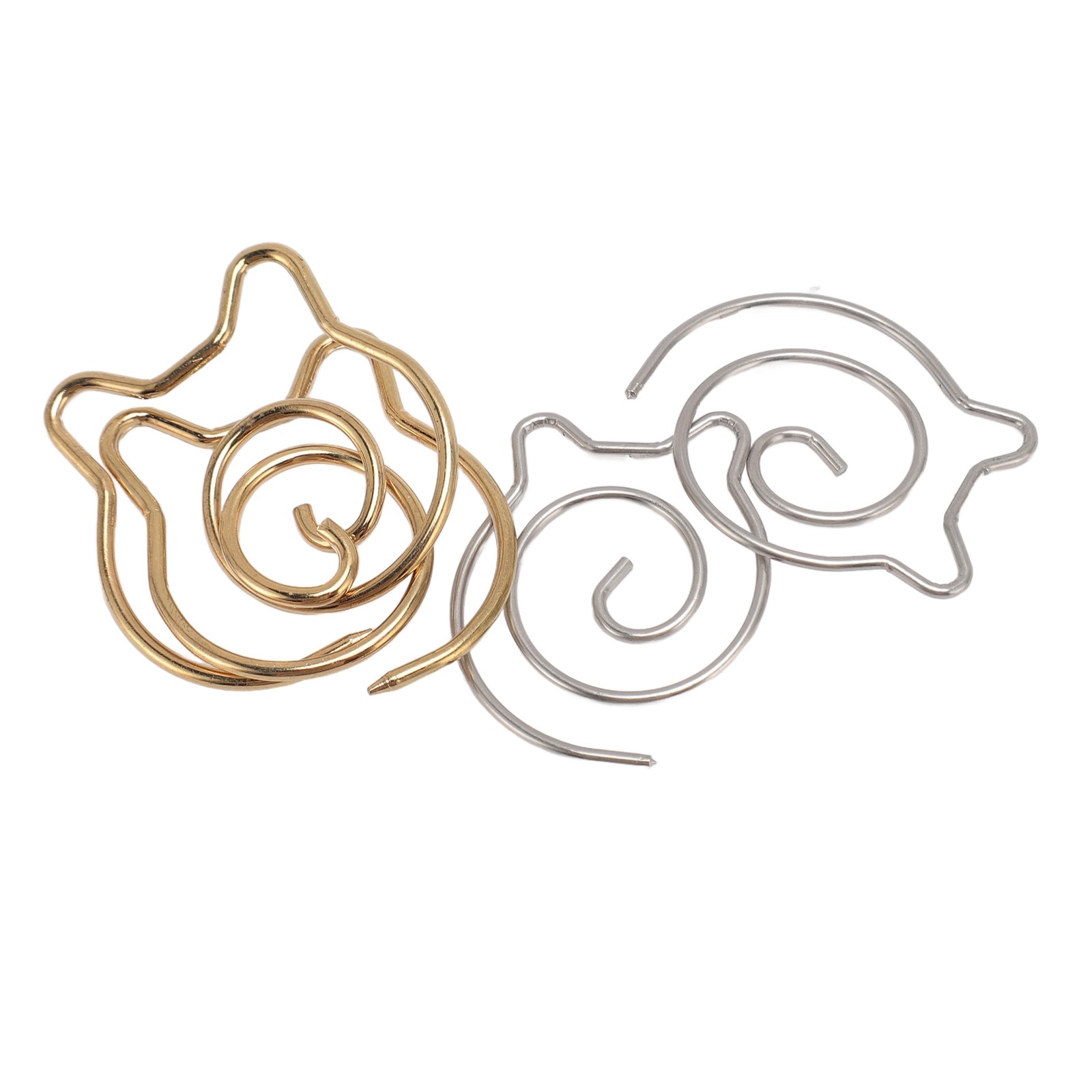 Spiral Cable Knitting Needle Cable Needle Shawl Pin Smoothly Tip 4pcs✈
