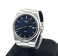 NEW 40mm Tissot PRX Quartz Blue Dial Swiss Made Stainless Steel Watch - No Box