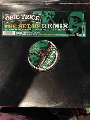Obie Trice The Set Up Remix Vinyl 12'' Single Rap Shady 02498 16459-1 feat. Nate 