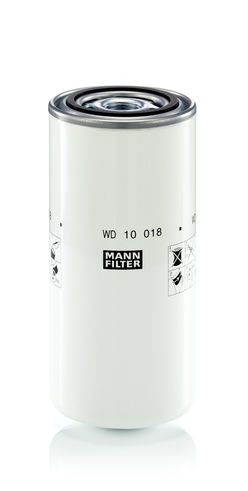 WD10018 Filtro, Sistema idraulico di lavoro Mann-filter