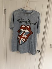 Light Blue The Rolling Stones Short Sleeve Lips Logo T-shirt - Size XL Men’s VGC