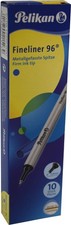 Herlitz Pelikan Fineliner 96® Azul, Pack de 10 en Caja Pack de 10 Azul