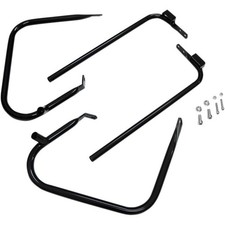 Drag Specialties 3501-1244 Garde-Selle/ Kit De Support - Noir Brillant