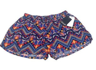 Stoosh Junior s Printed Drawstring Launge Rayon Shorts, SZ. M