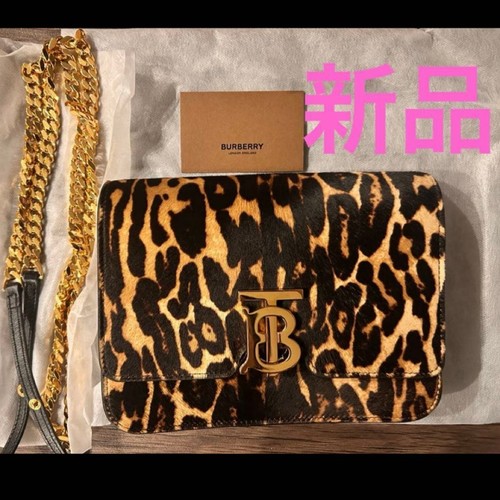 BURBERRY shoulder bag leopard shoulder bag leopard print bag