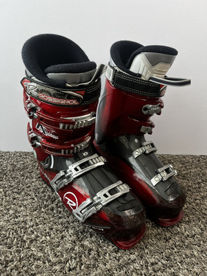 ROSSIGNOL ALIAS SENSOR Downhill Ski Boots - Mondo 26.5 - 308 mm Red Black Gray