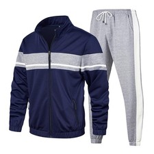 LBL Leading the Better Life Mens Tracksuits Athletic Sports Casual Full Zip S...