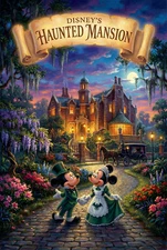 Disney's Haunted Mansion WDW Disney World Poster MATTE 11X17 Mickey Minnie