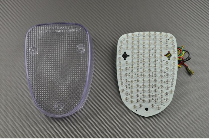 Feu arrière LED blanc clair et clignotants intégrés pour Yamaha V-Star