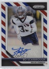 2018 Panini Prizm Rookie Red White & Blue Bo Scarbrough #RA-BS Auto 5by