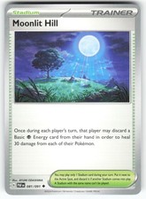 Moonlit Hill 081/091 Uncommon Paldean Fates Pokemon Near Mint