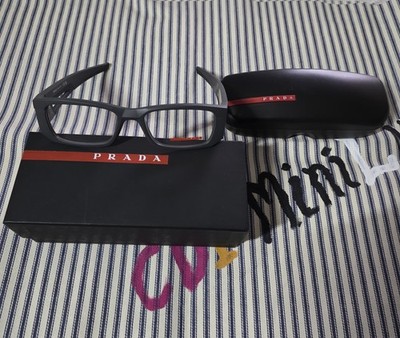 AUTHENTIC PRADA Sport PS03PV Sport Eyeglasses Men's Black