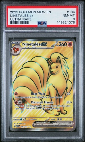 Ninetales ex graded PSA 8 for sale on eBay