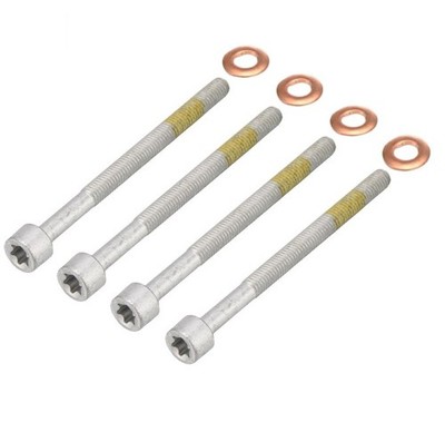 4x Zylinderschraube + Dichtringe für Einspritzdüse Injektor MERCEDES SMART CDI