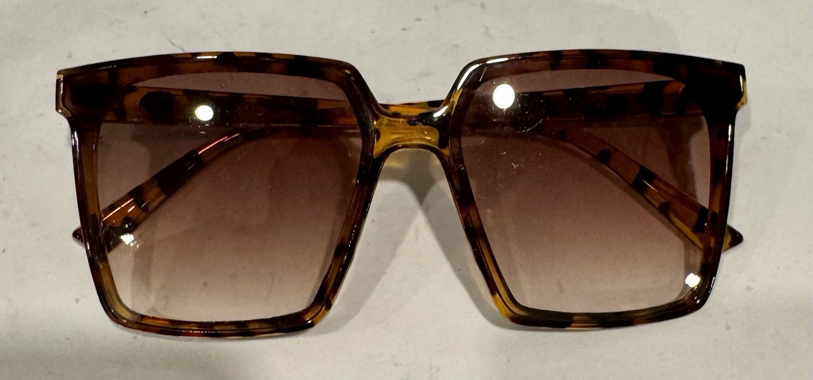 Womens Squared Rectangular Butterfly Tortoise She… - image 4