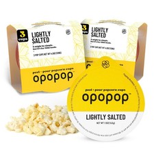 Opopop Microwave Popcorn - Pop Cups Lightly Salted 1.5 Ounce Pack of 6 