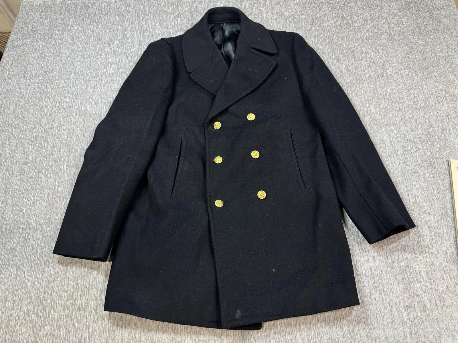 Vintage Jacob Reeds Sons United States Coast Guard Academy Pea Coat Uniform - product detail image 1
