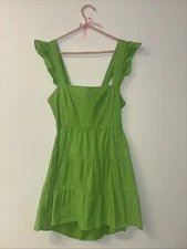 Show Me Your Mumu Dress Sz Lg mini babydoll USA Cotton Cottage peasant romantic