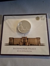2015 Royal Mint Buckingham Palace UK £100 Fine Silver Coin (62.86g 999Ag) Sealed