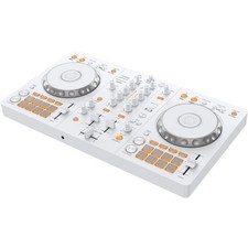 Pioneer DJ DDJ-FLX4 2-deck rekordbox and Serato DJ Controller - White, Limited E