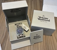 New Ladies Vivienne Westwood Limehouse Blue & Rose Gold Dial Watch VV244DBLSL 