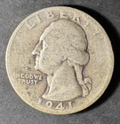 1941-S Silver Washington Quarter (Circulated) - (#2047) Very Fine Condition