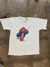 Vintage Kids 14-16 Spider-Man Marvel Images Comic Shirt Todd McFarland Shirt