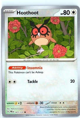 Hoothoot (Poke Ball Pattern) Common SV: Prismatic Evolutions 077/131 NM