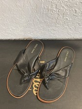 Black Cole Haan leather sandals with a touch of glamour. Size 6
