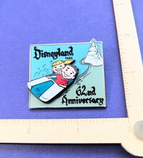 Disneyland 62nd Anniversary Matterhorn Bobsleds Pin 2017 CE LE RARE & freebie