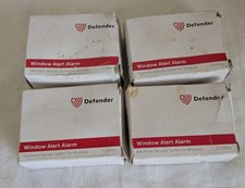 4 x Defender (Wireless) Allarme Finestra Bianco 120dBs Sirena, Sicurezza, Sicurezza