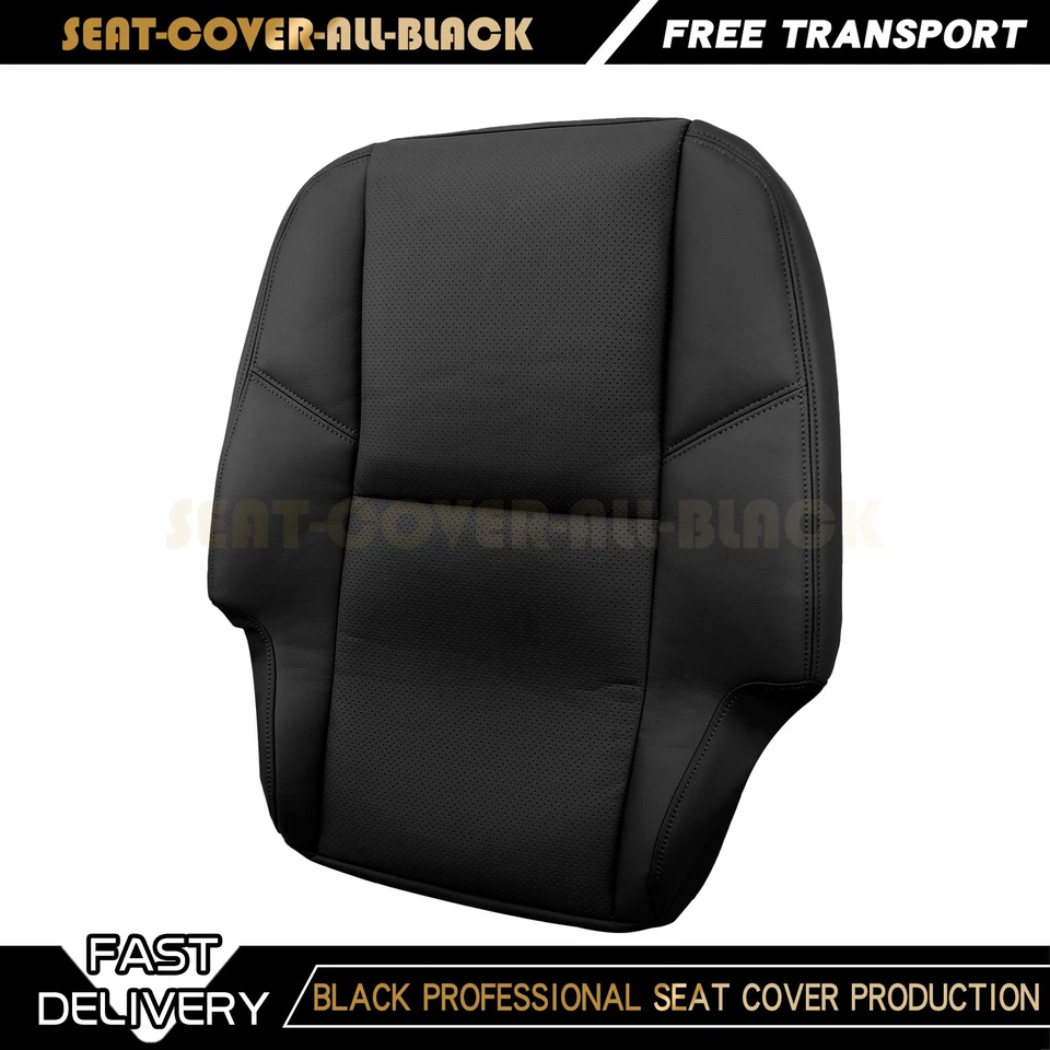For 2007-2014 Cadillac Escalade 2nd Row Bottom Top Leather Seat Cover Black - Imagem 2 de 4