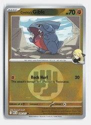 Cynthia's Gible (Energy Symbol Pattern) 109/217 Ascended Heroes Reverse Holo
