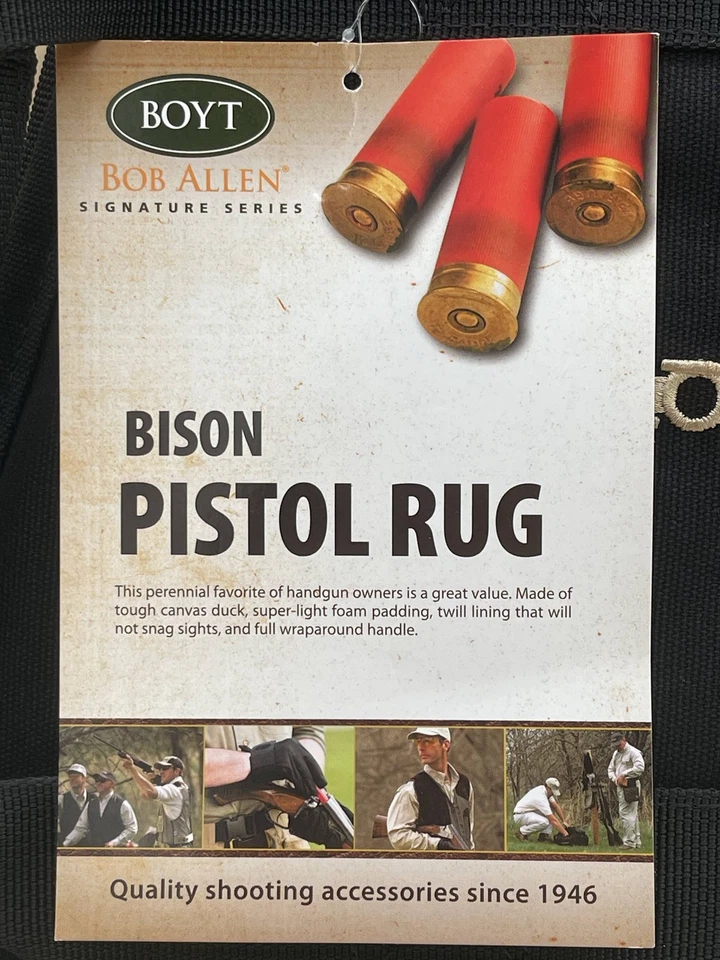 Boyt Harness Company "Bison Pistol Rug" Handgun Case 15" Black - NWT - Image 2 of 4